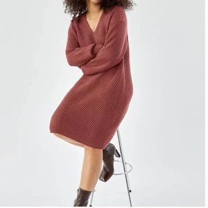 Aritzia / Wilfred  Dusty Rose Knit Sweater Dress